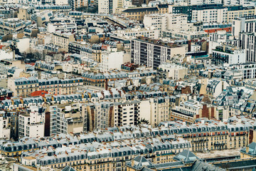 Piękny panoramiczny widok na Paryż - obrazy, fototapety, plakaty