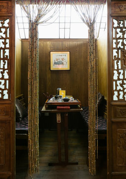 Segregated Booth in an Asian Restaurant
