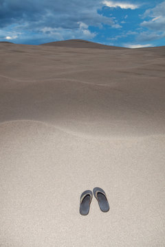 Flip Flops on a Sand Dune