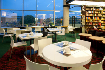 Dining Room Tables at an Upscale Cafe