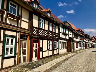 Fachwerkhäuser in der Altstadt von Wernigerode (Sachsen-Anhalt)