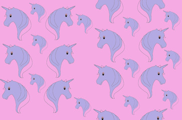 unicorns seamless pattern