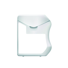 Dental floss bottle packaging mockup eps