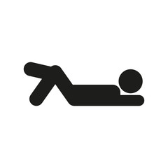 Icon of the person lying