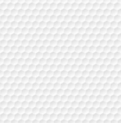 Hexagon seamless pattern. Golf ball texture. White honeycomb background. 
