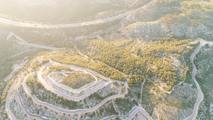ROADS IN MOUTIANS DRONE SHOOTY 