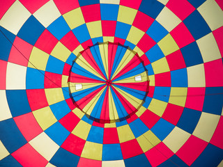 Inside Colourful Hot Air Balloon