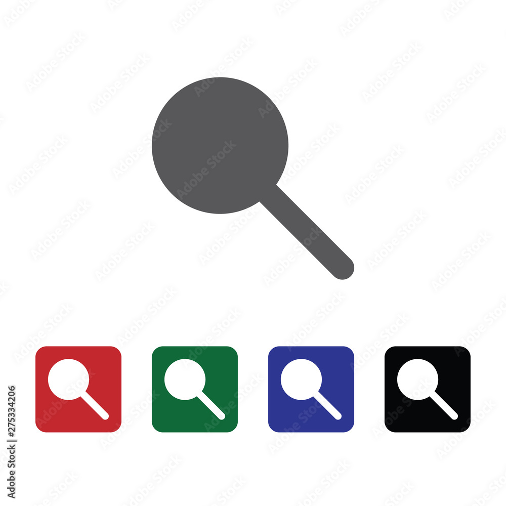 Poster search vector icon. element of interface for mobile concept and web apps illustration. thin glyph ic