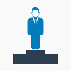 Business success icon. Flat style vector EPS.