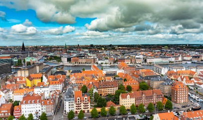View of Copenhagen from the top vor Frelsers Kirke