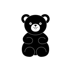 Bear teddy toy icon for baby gift