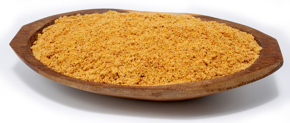 Sweet ground Brazilian peanut called paçoca, sweet typical of Brazil. It is present in all the Juninas Festivals. Northeastern and Minas Gerais tradition. Homemade sweet, brazilian tradition.