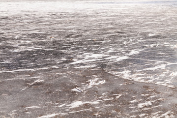 Eisfläche eines Sees