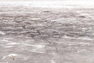 Eisfläche eines Sees