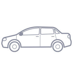 Car, isolated vector graphics