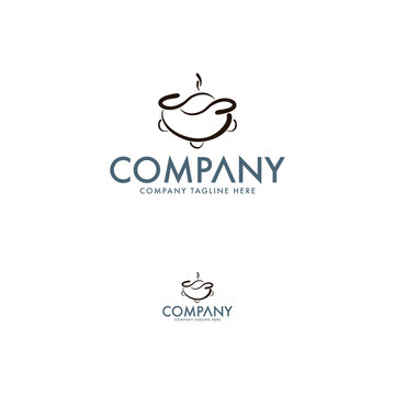 Creative restaurant logo design template