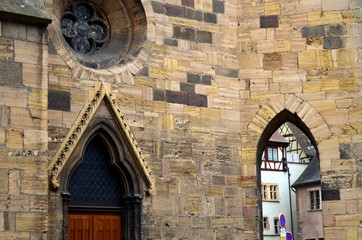 Kirchenfassade in Colmar