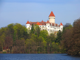 State castle Konopiste in spring