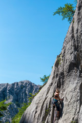 Rock climbing and mountaineering in the Paklenica National Park.