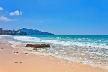 Fototapeta na wymiar Exotic tropical beach.