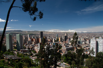 Bogotá, Cundinamarca, Colombia. January 3, 2007: Panoramic of the city