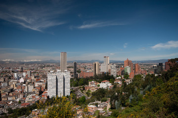 Bogotá, Cundinamarca, Colombia. January 3, 2007: Panoramic of the city