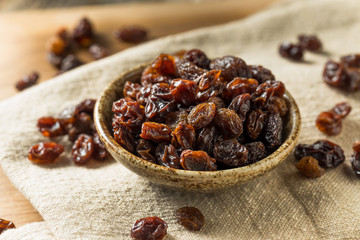 Organic Dried Brown Raisins
