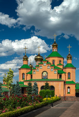 Fototapeta na wymiar Holosiivskyi mens monastery Ukraine Kiev religion christianity culture 