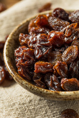 Organic Dried Brown Raisins