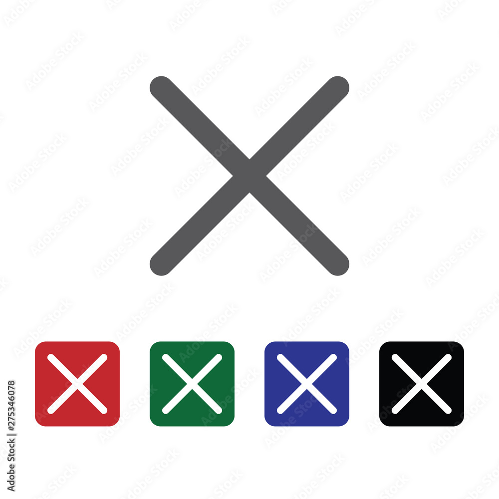 Poster cancel vector icon. element of interface for mobile concept and web apps illustration. thin glyph ic