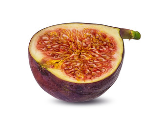Fresh figs isolated on white background with clipping path