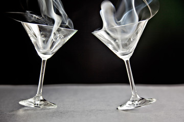 Two Smoking Martinis