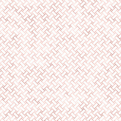 Rose Gold Basket Weave Pattern on White Background