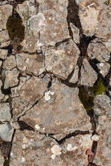 Brownish Cracked Old Weathered Natural Stone Texture