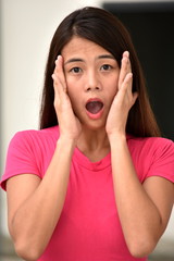 A Shocked Beautiful Female