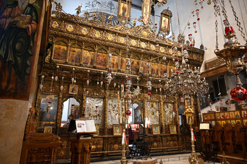 Obraz premium Ikonostas kościoła Narodzenia Pańskiego