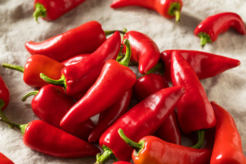 Raw Red Organic Fresno Peppers