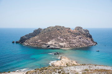 Fototapeta premium Isla del Fraile on the coast of Aguilas in Spain