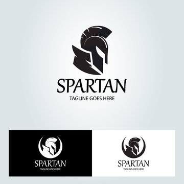 Spartan logo design template. Vector illustration