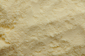 Yellow dry food powder