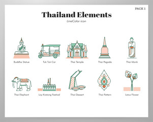 Thailand elements LineColor pack