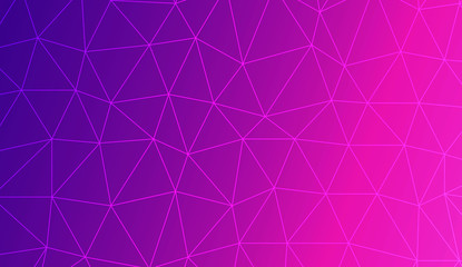 Abstract illustration with an elegant triangles. Template for your banner. Vector illustration. Creative gradient color