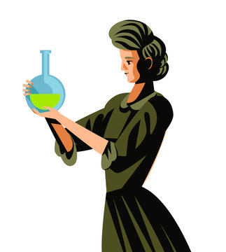 marie curie woman scientific radioactive experiment