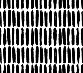 Vector seamless pattern. Repeatable texture with black ink drawn strokes. Artistic monochrome background. Black and white backdrop.