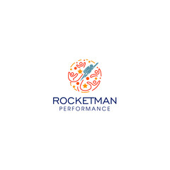 best original logo designs, idea and inspiration for water rocket or rocketman performance