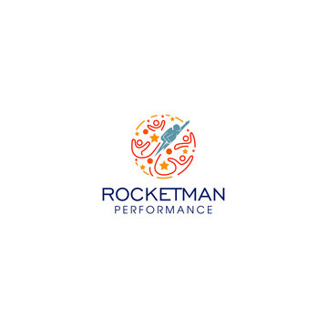 best original logo designs, idea and inspiration for water rocket or rocketman performance