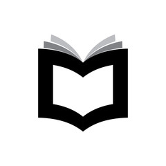 3D Book with letter CJ logo design vector