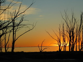 Atardecer en el lago