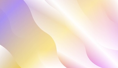 Template Background With Wave Geometric Shape. For Design, Presentation, Business. Vector Illustration with Color Gradient.