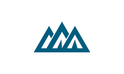abstract mountain peak logo